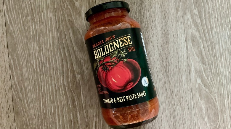 Trader Joe's Bolognese sauce jar