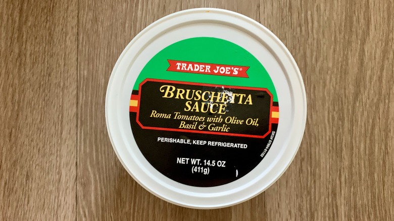 Trader Joe's Bruschetta Sauce container