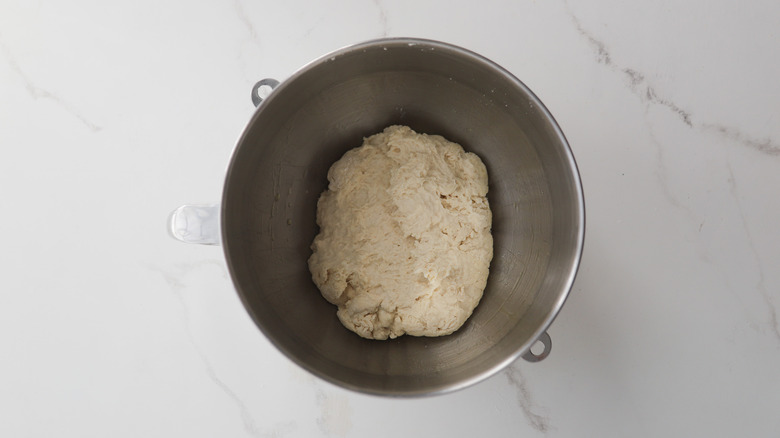 Dough resting in bowl