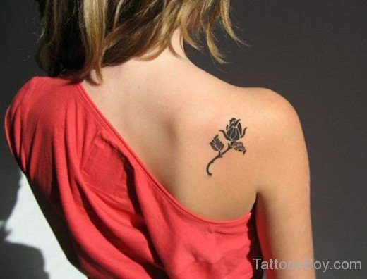 Feminine Tattoo On Back-TB1052