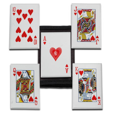 Royal Flush Throwing Cards laid face up