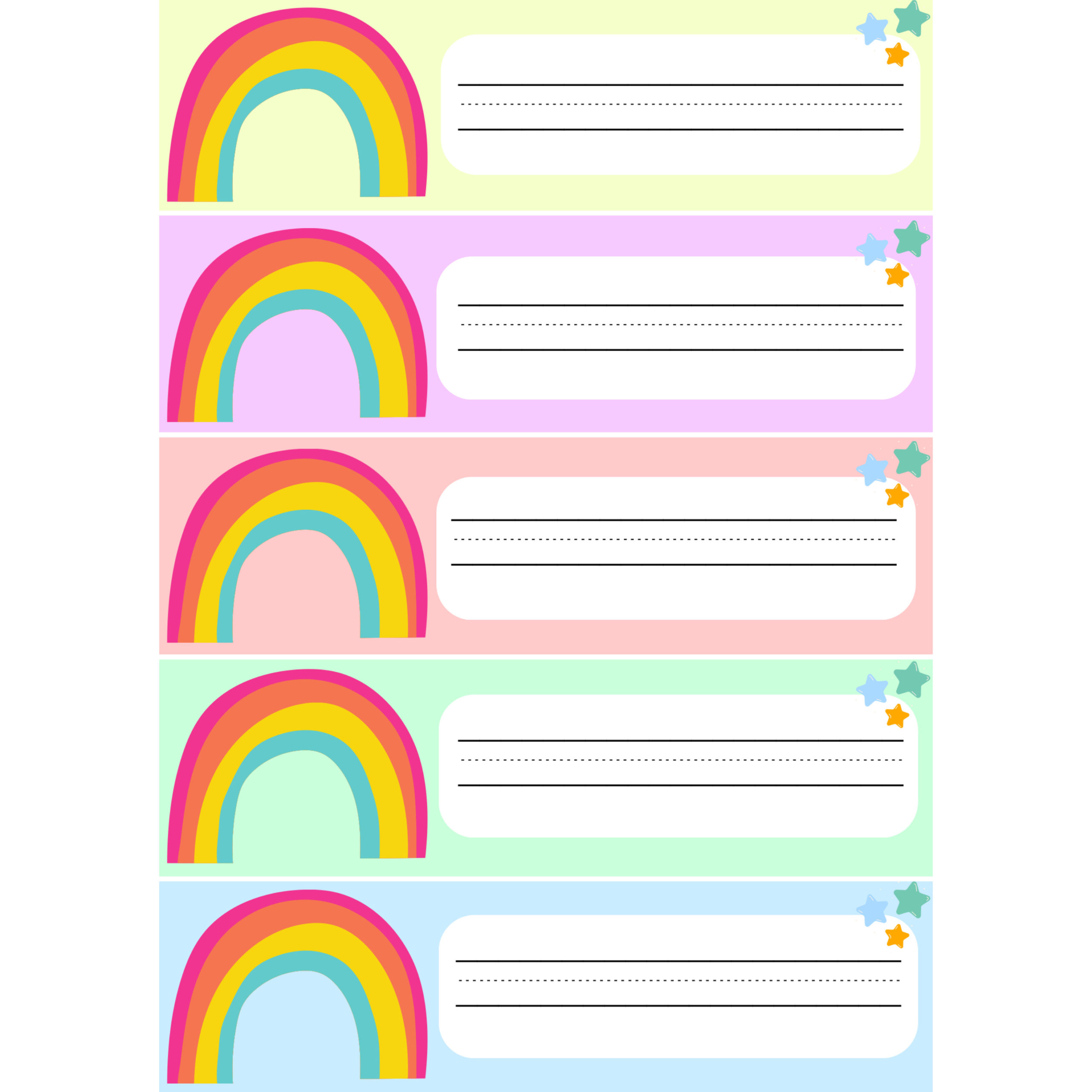 Rainbow Name Tags Printable - prntbl.concejomunicipaldechinu.gov.co