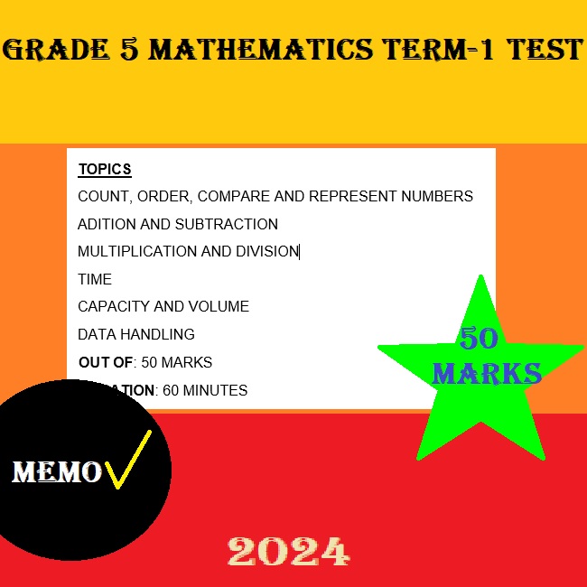 Grade 5 Life Skills PSW Term 4 November Test (2024) • Teacha!