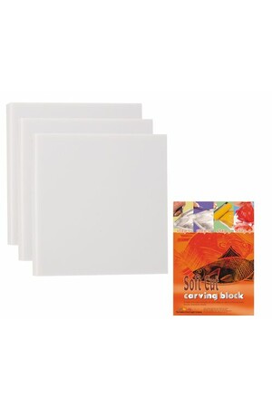 Soft Cut Carving Block - Bulk: 11 x 11cm (Pack of 10)