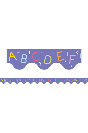 Alphabet - Scalloped Border (Pack of 12)