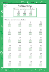 Two-Digit Subtraction with Regrouping - Math Practice Worksheet (Grade ...