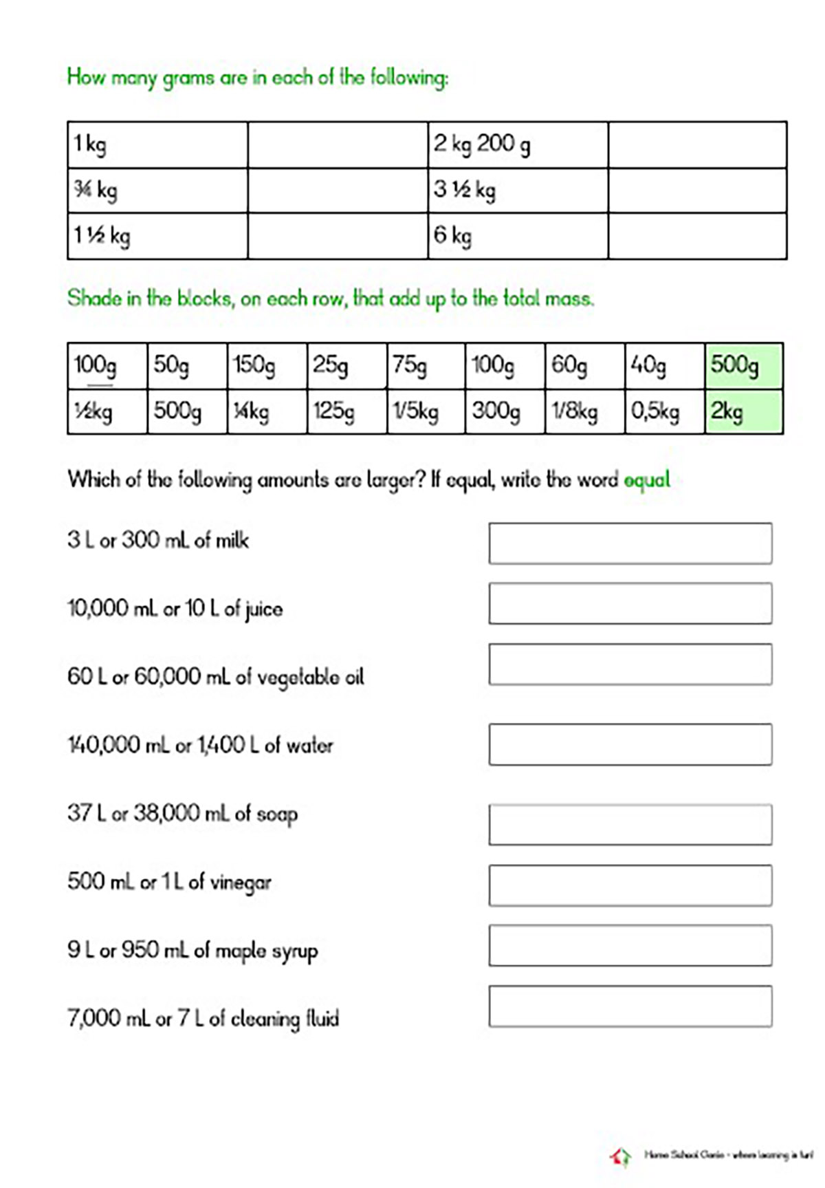 Grade 5 Term 2 Worksheets