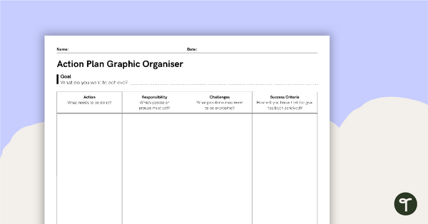 Teaching Action Plan Template from www.teachstarter.com