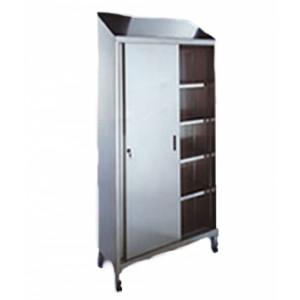 Armoire d'atelier en inox - Dimensions (L x P x H) mm : De 950 x 400 x 2160 à 1.400 x 800 x 2.160