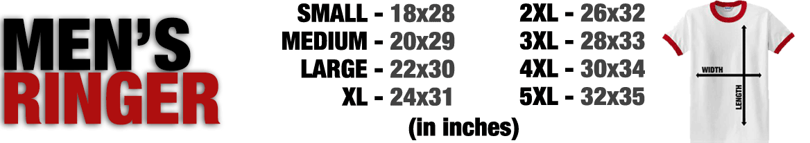 mens ringer sizing chart