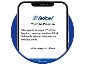 continua con tu proceso de registro youtube premium