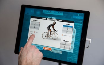 The Zwift app