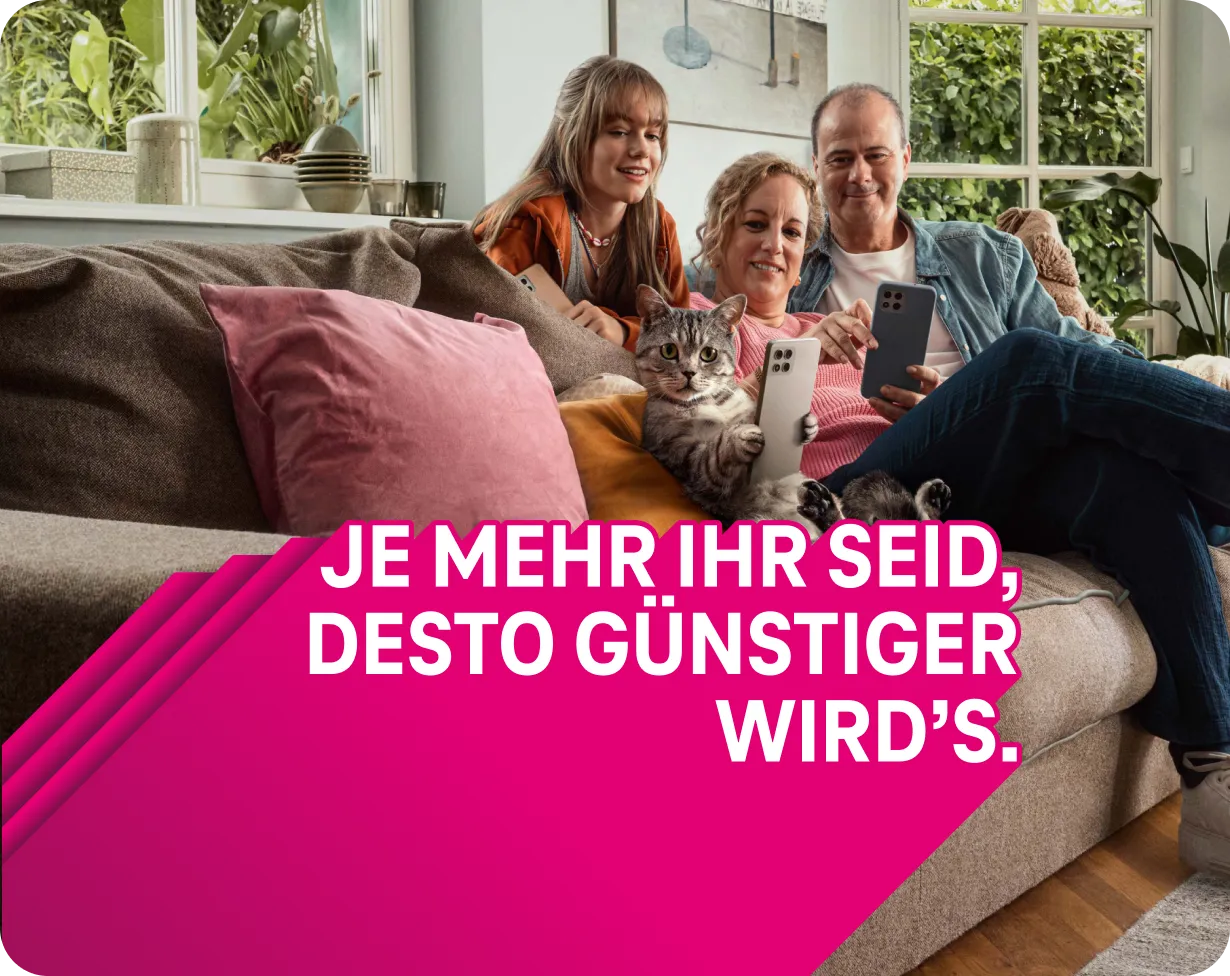 Je mehr ihr seid, desto günstiger wird's - Die MagentaMobil Angebote