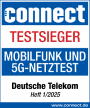 Laut connect Mobilfunknetztest, Heft 01/2025