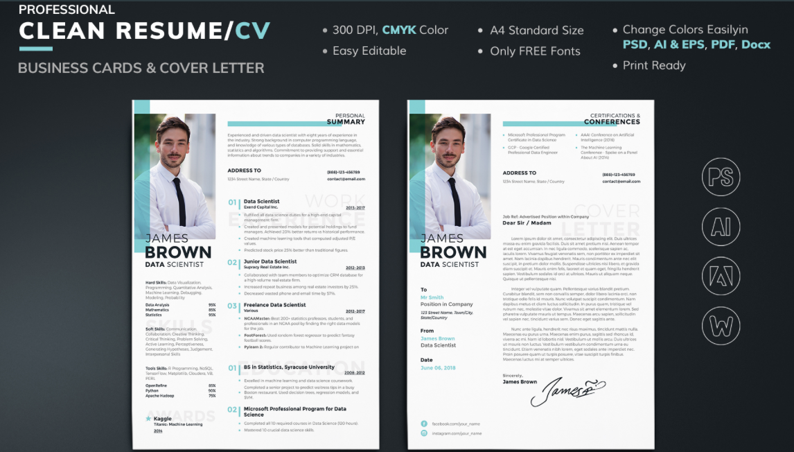 James Brown - Data Scientist Resume Template