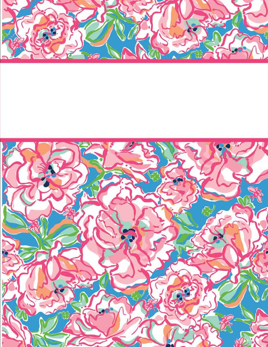 Free Editable Binder Cover Printable