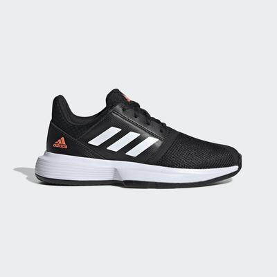 Adidas Kids CourtJam XJ Tennis Shoes - Black/White - main image