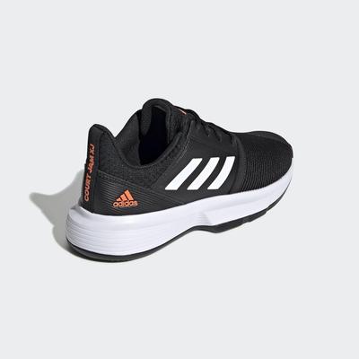 Adidas Kids CourtJam XJ Tennis Shoes - Black/White - main image