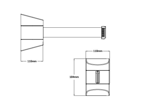 Tensabarrier Maxi Retractable Wall Mounted Barrier