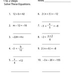 Algebra 1 Solving Equations Project