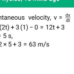 Equation For Instantaneous Velocity Physics