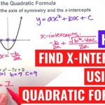 Quadratic Equation X Intercept Formula