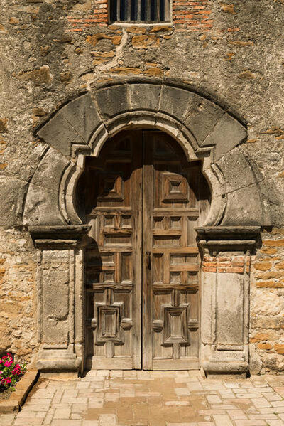 Carol Highsmith Sanctuary entrance at Mission San Francisco de la Espada, San Antonio, Texas, 2014