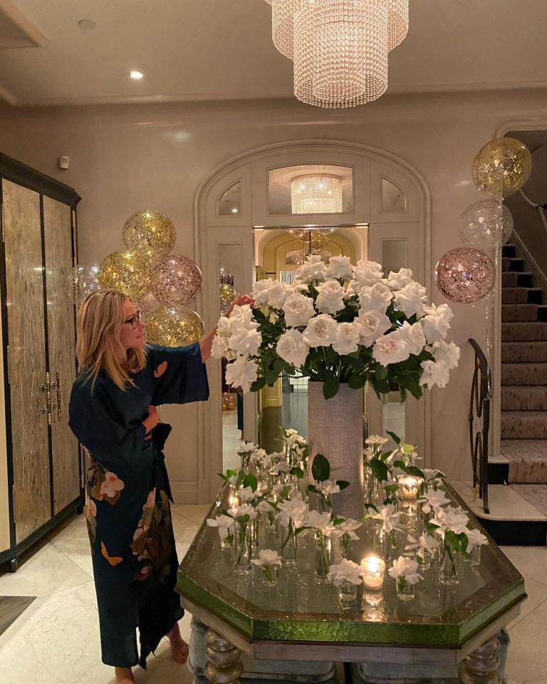 The Live host posted on Instagram once giving a sneak peak at her luxury brownstone entryway