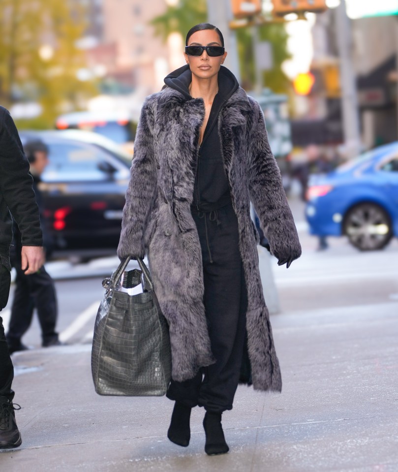 Kim was first spotted with the bag earlier this week in New York City