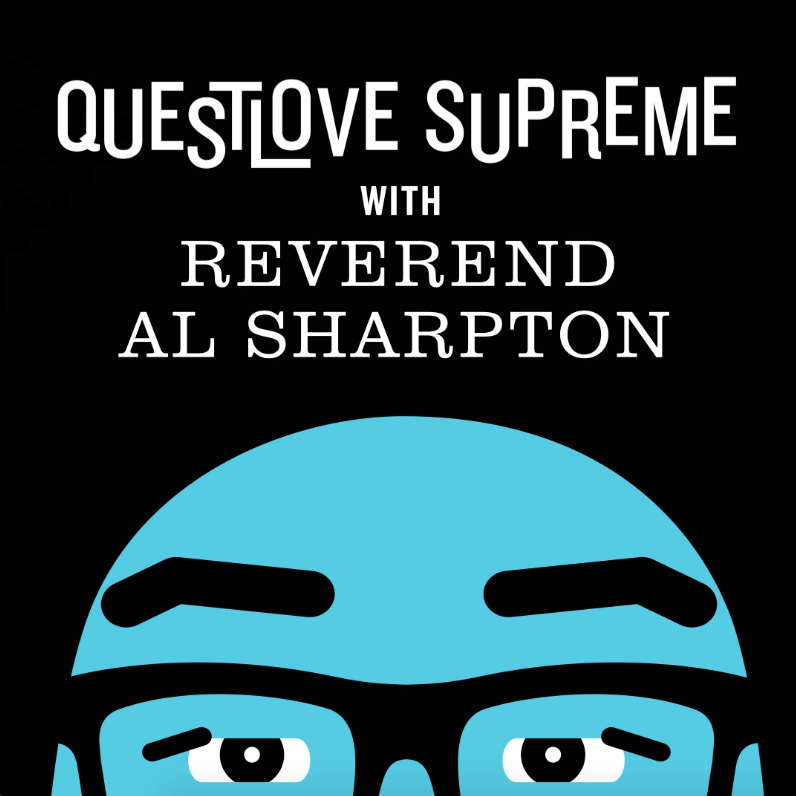 Questlove Supreme with Reverend Al Sharpton illustration for use by 360 Magazine