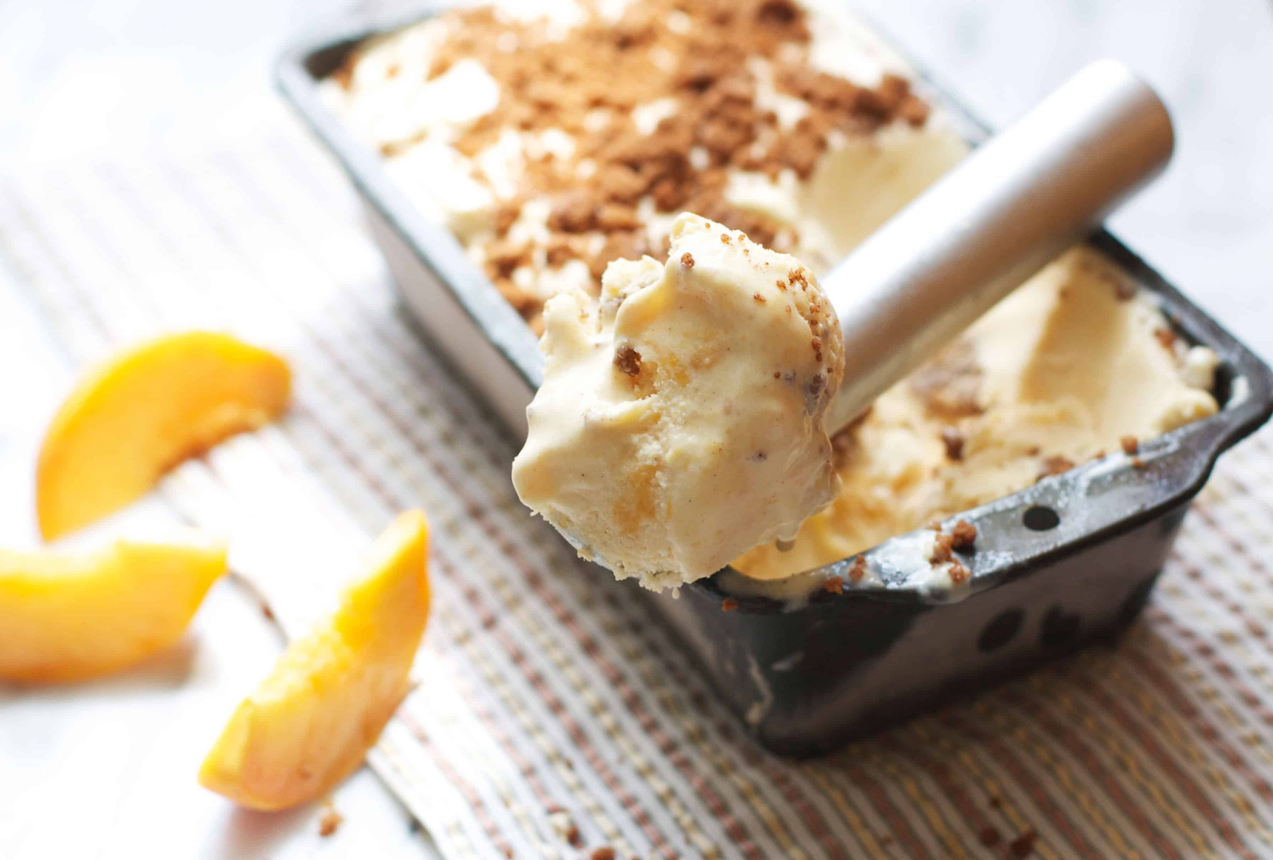 Peach Cobbler Ice Cream