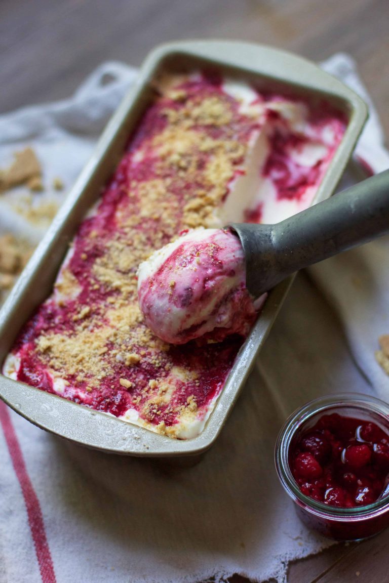 Raspberry Cheesecake Ice Cream