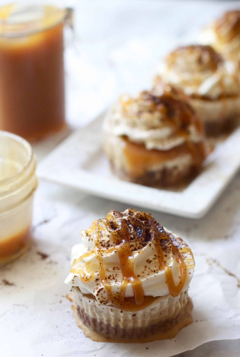 Caramel Mocha Ice Cream Cupcakes