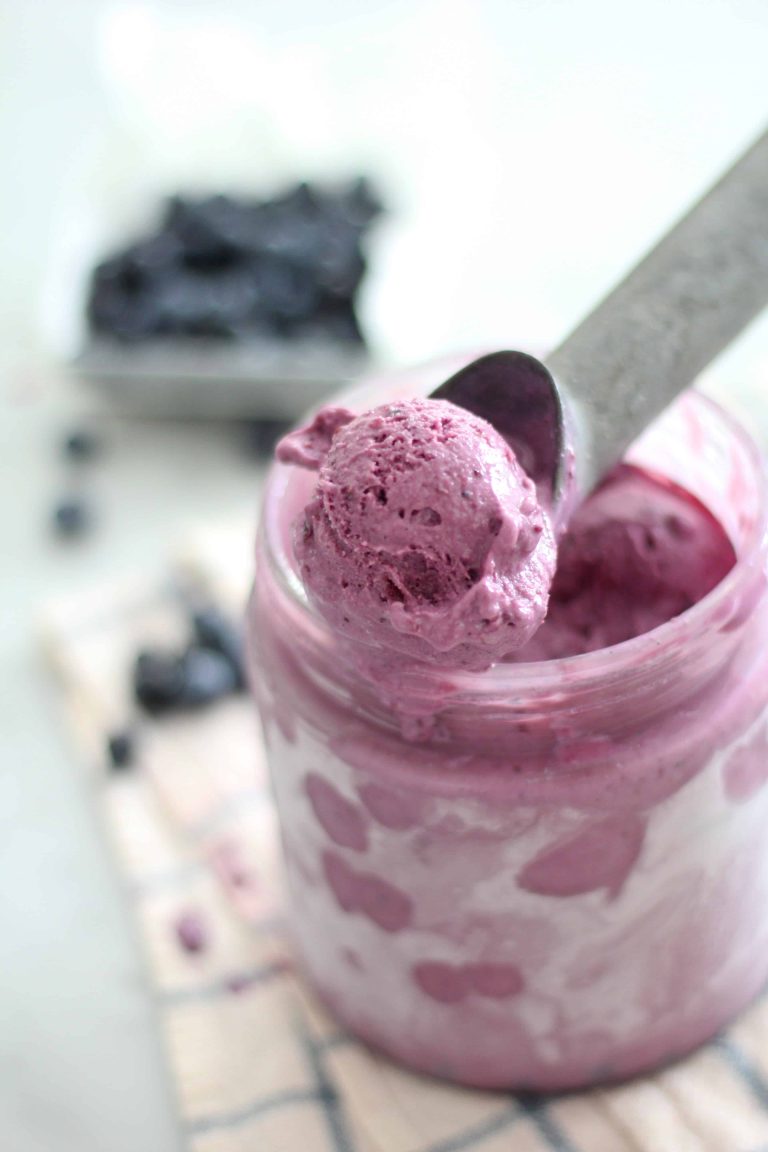 Blueberry Buttermilk Ice Cream