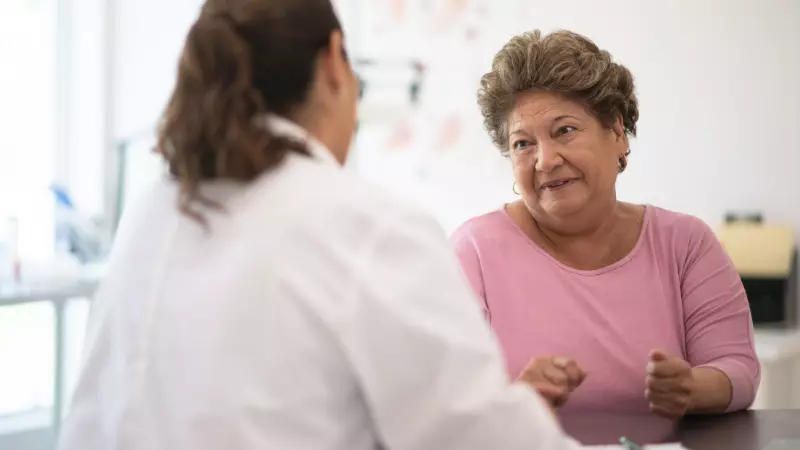 Women talking with doctor 