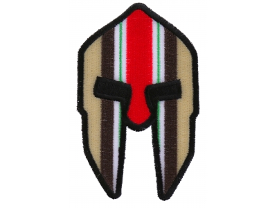 Spartan Helmet Iraq War Vet Ribbon Patch