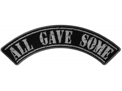 All Gave Some Large Rocker Patch | US POW MIA Military Veteran Patches