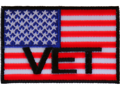 American Flag Vet Patch | US Military Veteran Patches