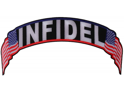 Infidel US Flag Rocker Patch | Embroidered Patches