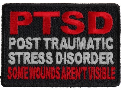 PTSD Patch For Vets - Some Wounds Are Not Visible | US Military Veteran Patches