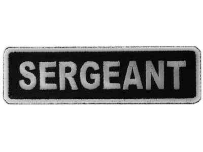 Sergeant Patch | Embroidered Patches