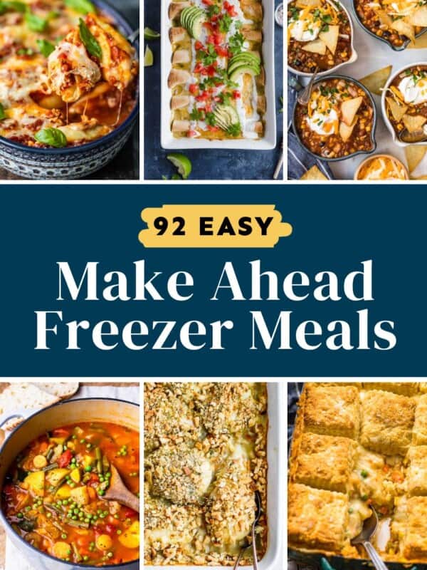 easy make ahead freezer meals pin