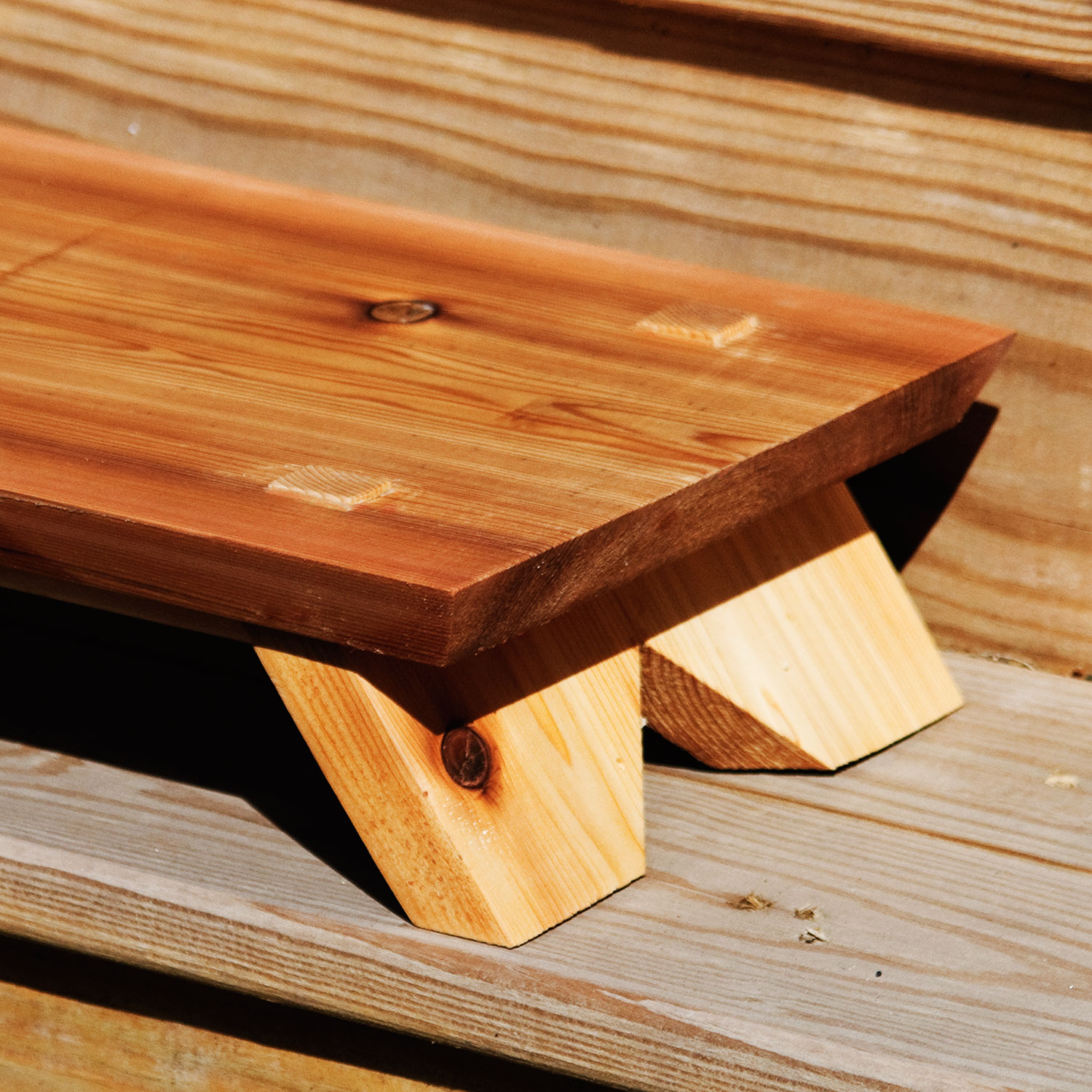 Cedar Tea Service Table