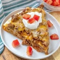 Easy Layered Taco Bake dinner