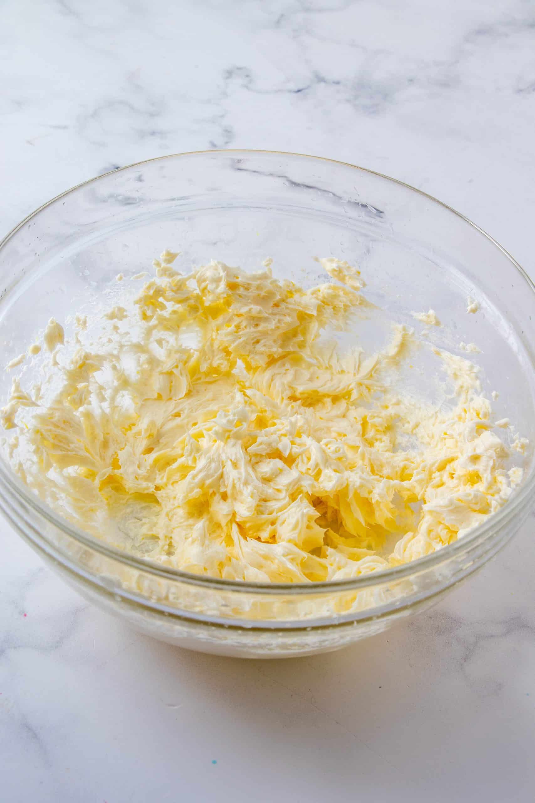 Beaten butter mixture.