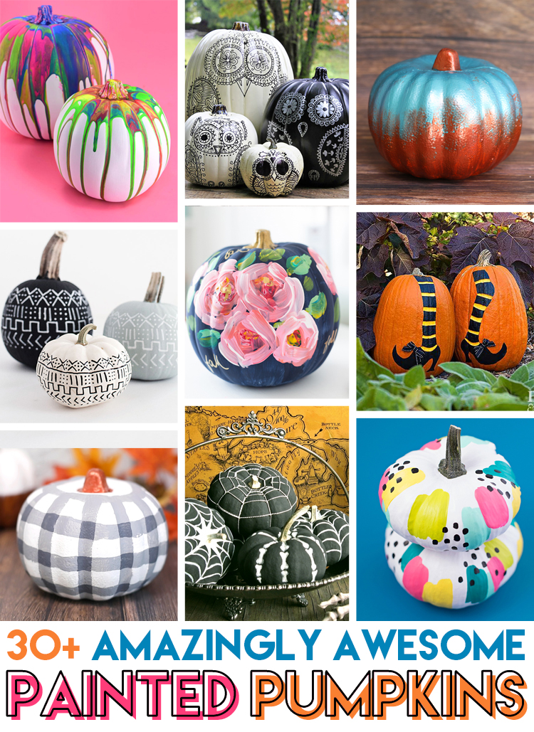 pumpkin painting ideas for Halloween