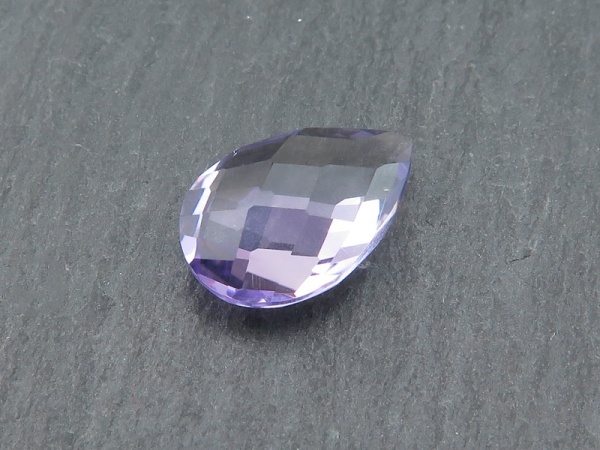 Brazilian Amethyst Faceted Pear 12mm