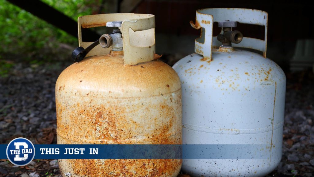 Empty BBQ Gas Tanks