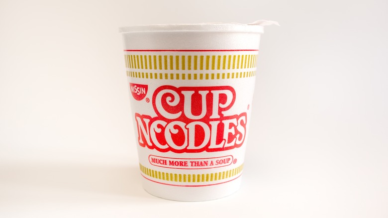 Container of Cup Noodles