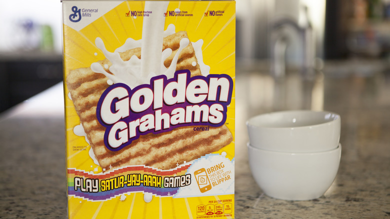 Box of Golden Grahams cereal